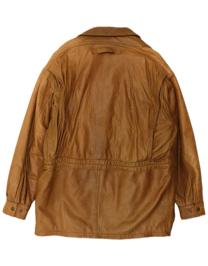 Vintage muški kožni kaput UK 42 XL smeđa koža