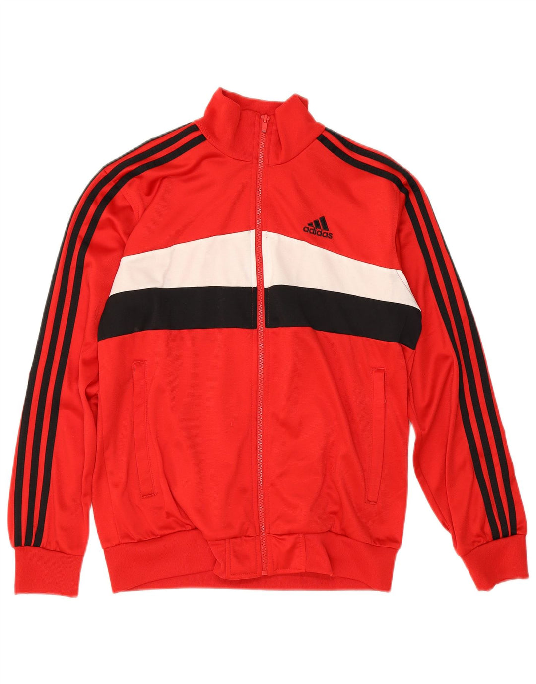 Adidas trenirka za dječake 13-14 godina Red Colourblock Poliester