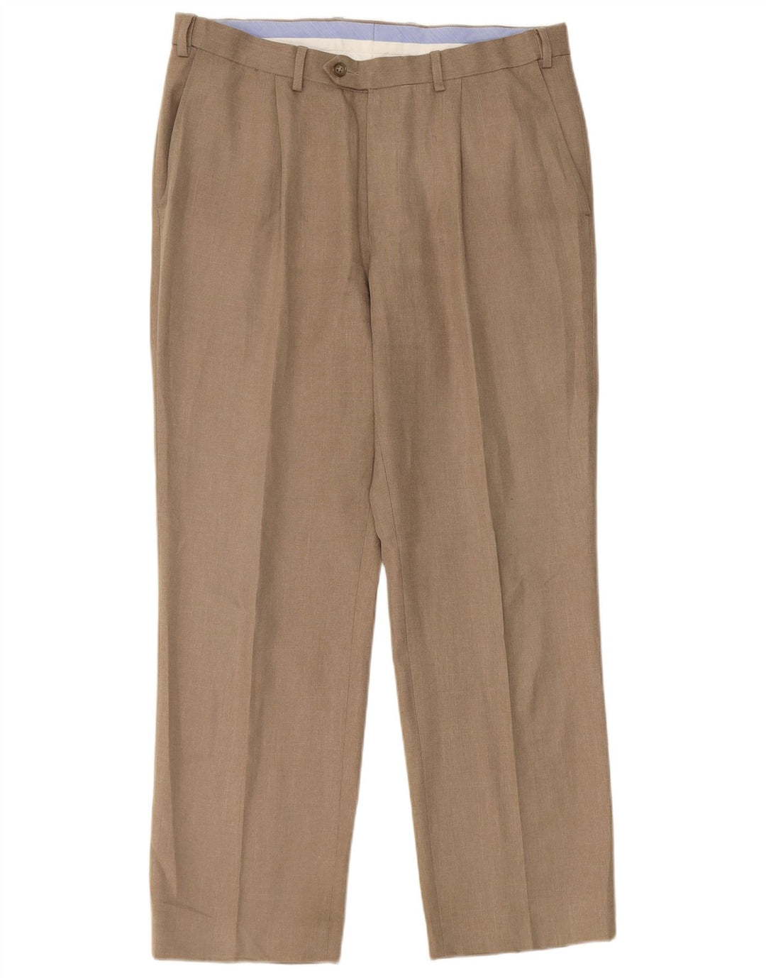 Marks & Spencer muške chino hlače standardnog kroja W34 L29 bež poliester