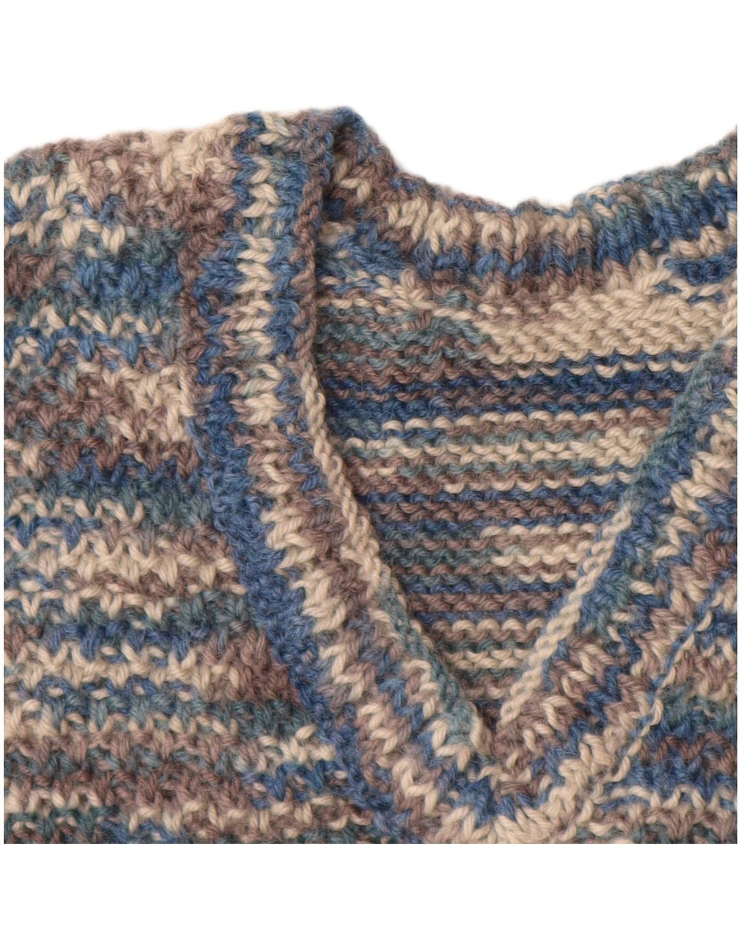 VINTAGE ženski prsluk bez rukava UK 8 Small Blue Flected