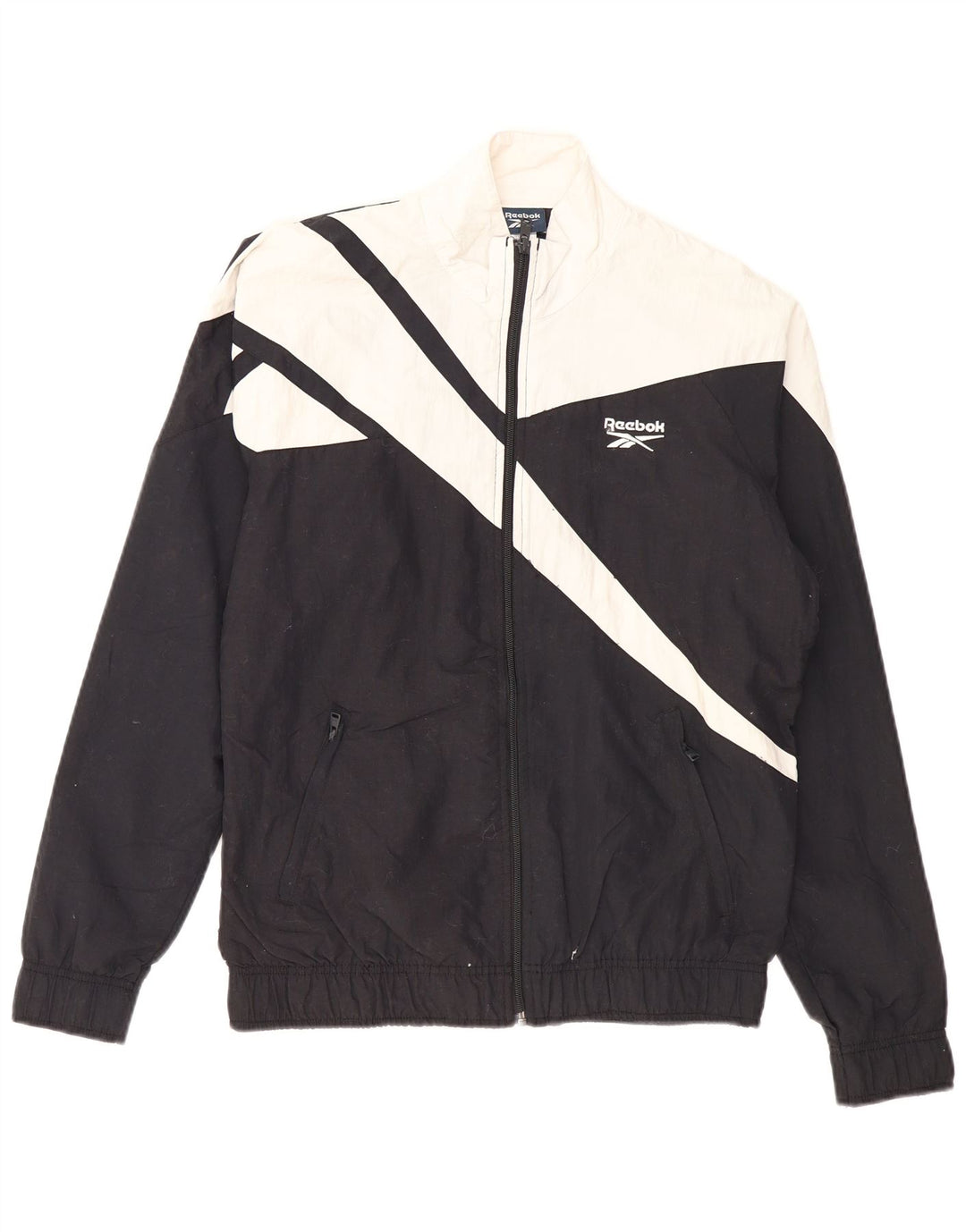 REEBOK Muška gornja jakna trenirke Mala crna poliesterska boja