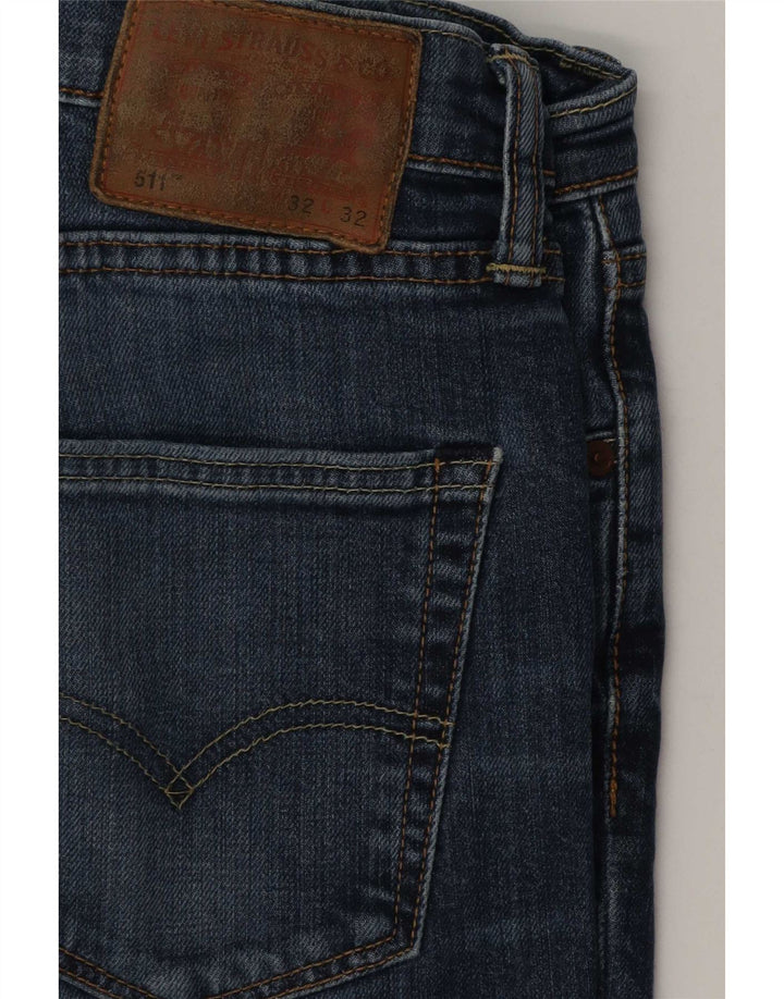 Levi's muške 511 uske traperice W32 L32 tamnoplavi pamuk