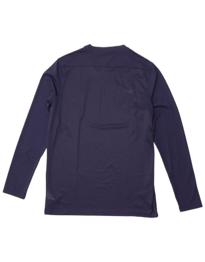 NIKE muška Dri Fit Slim Fit majica dugih rukava, veliki tamnoplavi poliester