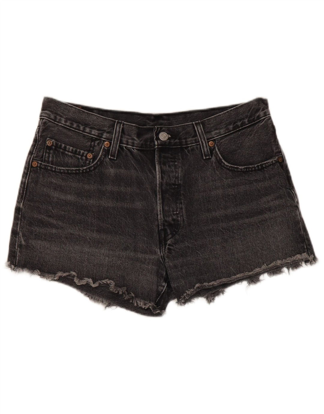 Levi's ženske kratke traper hlače 501 W29, srednje sivi pamuk