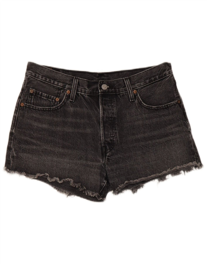 Levi's ženske kratke traper hlače 501 W29, srednje sivi pamuk