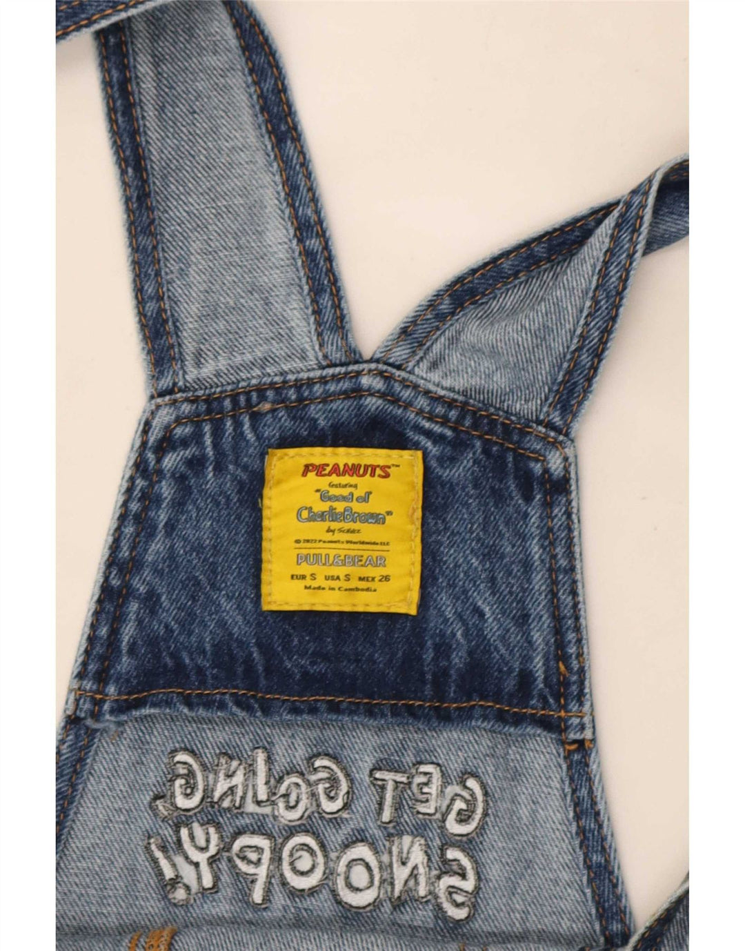 Pull & Bear ženske kratke hlače Graphic Straight Jeans Male W26 L30 Plave