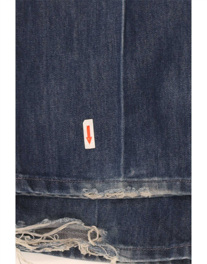 Levi's muške ravne traperice s oštećenjem W33 L34 plavi pamuk