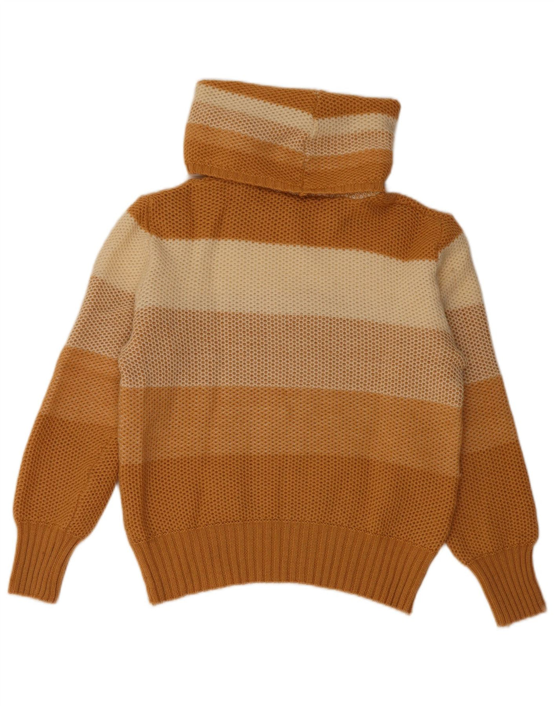 VINTAGE ženski pulover s rol izrezom IT 44 Srednje bež na pruge