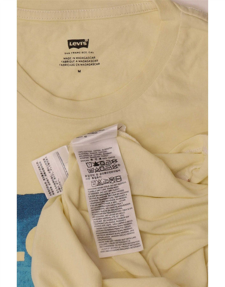 Levi's muška majica kratkih rukava s grafičkim motivima srednje žuti pamuk