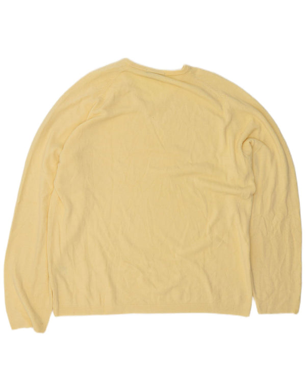 Marks & Spencer muški plavi pulover s V-izrezom XL žuti akril