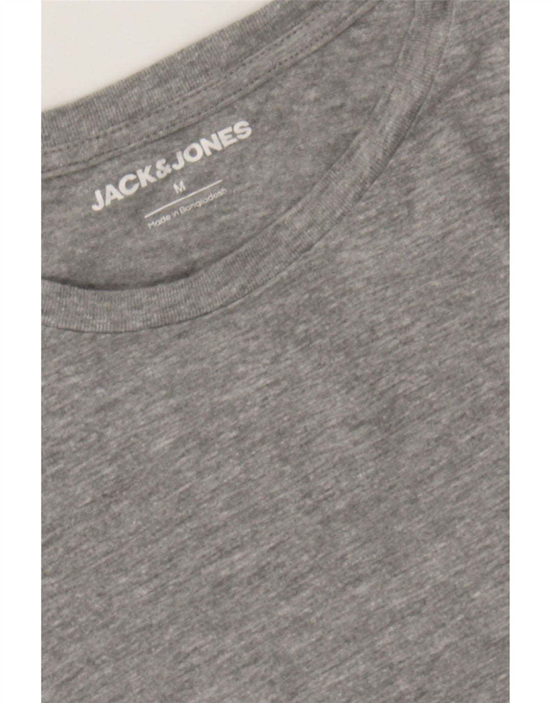 JACK & JONES Mens T-Shirt Top Medium Grey Cotton Vintage Jack & Jones and Second-Hand Jack & Jones from Messina Hembry 