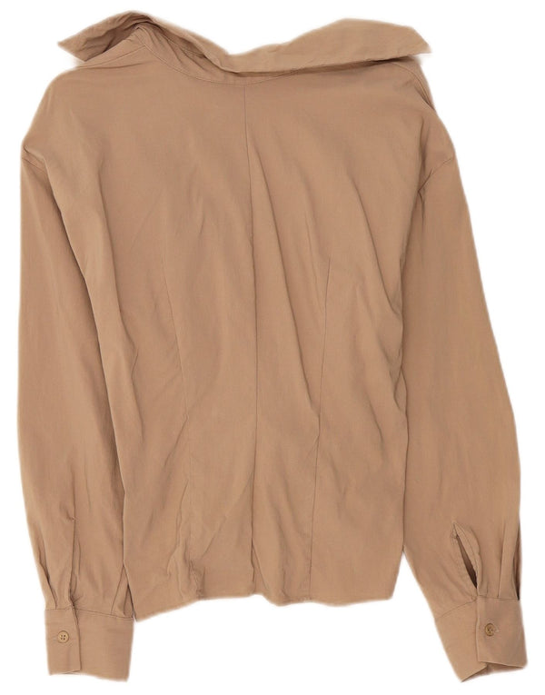 Zara ženska majica dugih rukava UK 6 XS bež viskoza