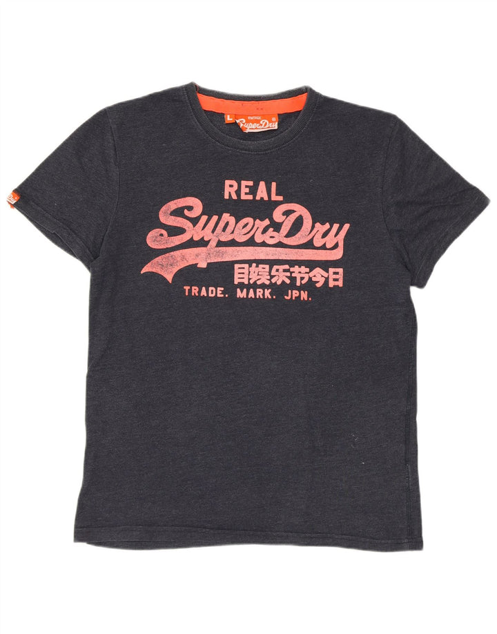 SUPERDRY muška majica kratkih rukava s grafičkim motivima, veliki tamnoplavi pamuk