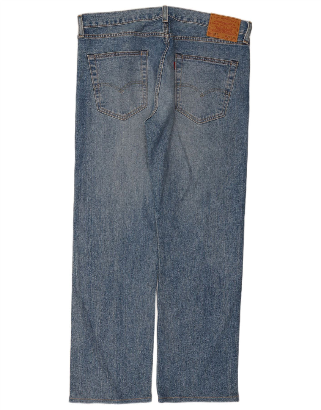 Levi's muške 501 ravne traperice W36 L32 plavi pamuk