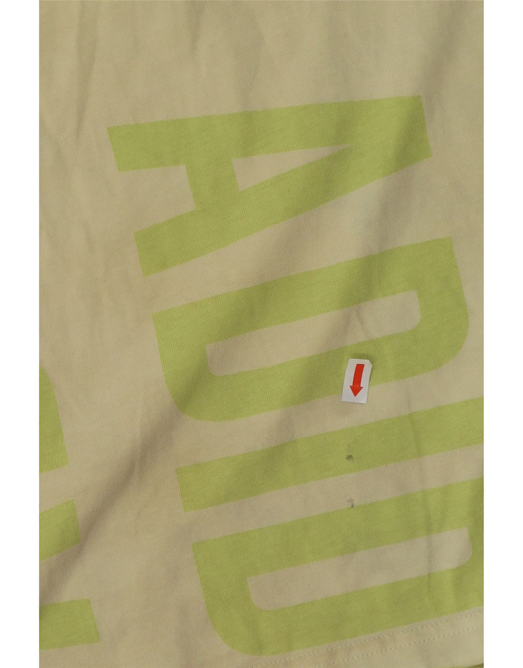 ADIDAS Ženska grafička T-shirt haljina UK 12/14 Srednje zelena pamuk