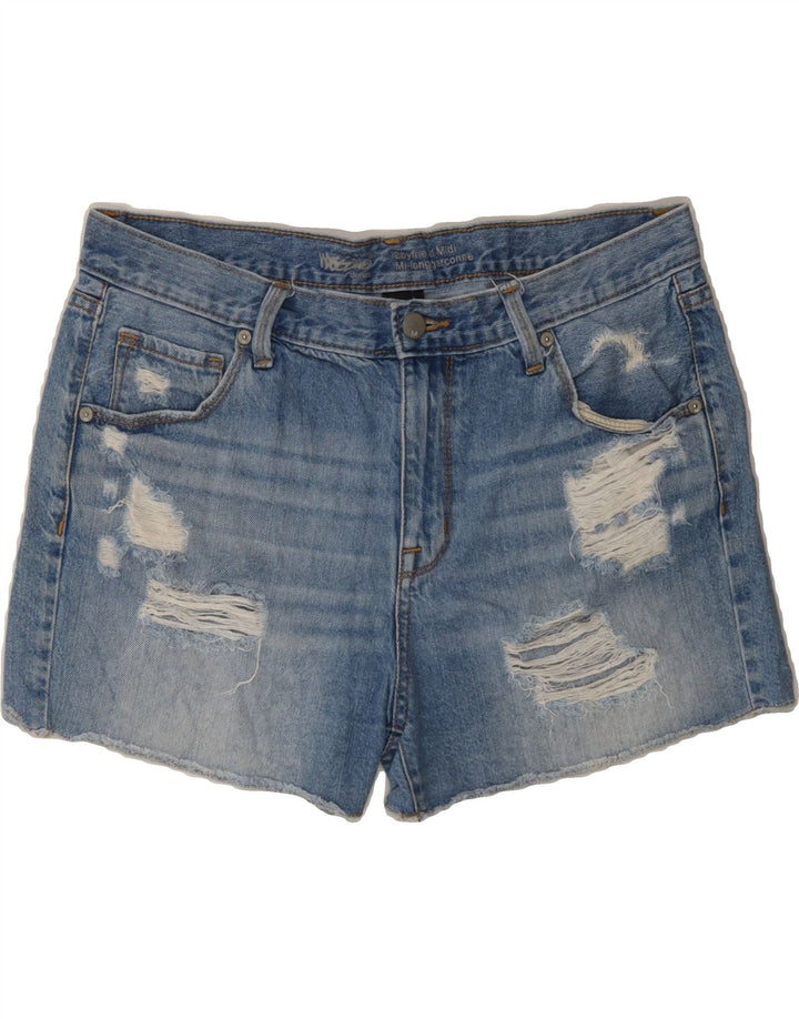 MOSSIMO Womens Boyfriend Distressed Denim Shorts US 8 Medium W32  Blue Vintage Mossimo and Second-Hand Mossimo from Messina Hembry 