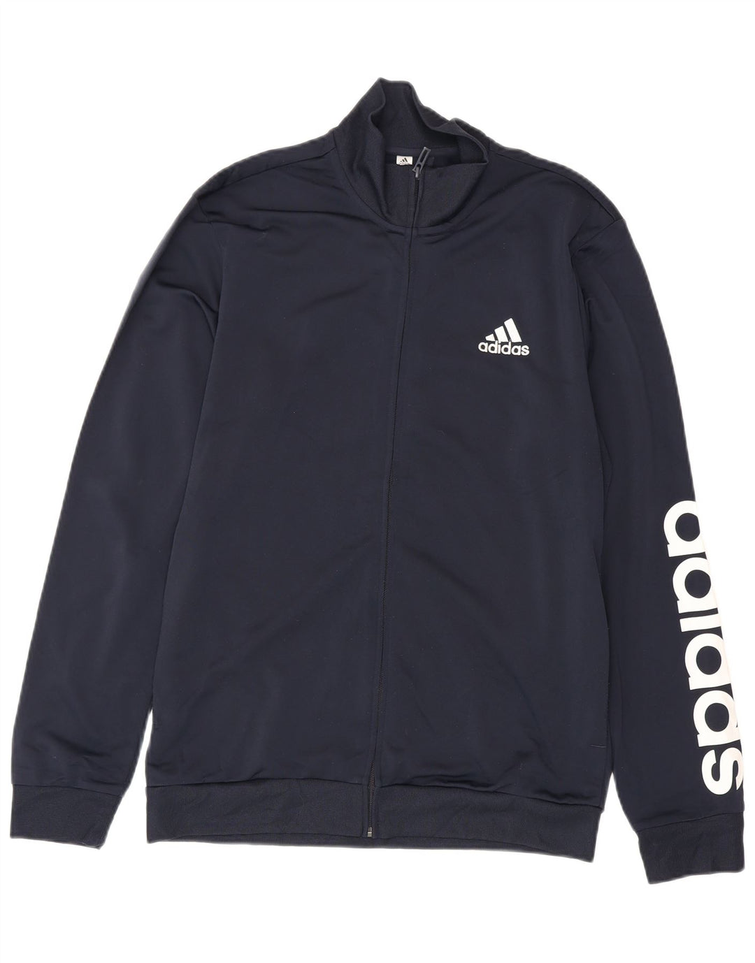 Adidas muška trenirka s grafičkim motivima, gornja jakna UK 40/42, srednje tamnoplava