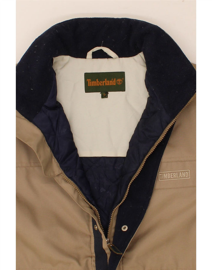 TIMBERLAND Boys Hooded Windbreaker Jacket 11-12 Years Grey Polyester Vintage Timberland and Second-Hand Timberland from Messina Hembry 