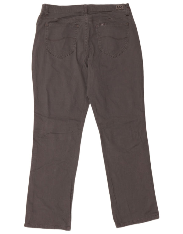 LEE Ženske ležerne hlače srednjeg kroja opuštenog kroja US 14 XL W36 L30 sive