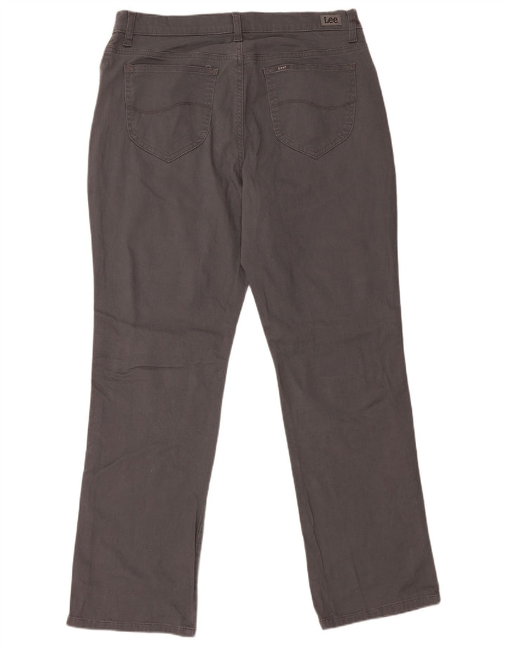 LEE Ženske ležerne hlače srednjeg kroja opuštenog kroja US 14 XL W36 L30 sive