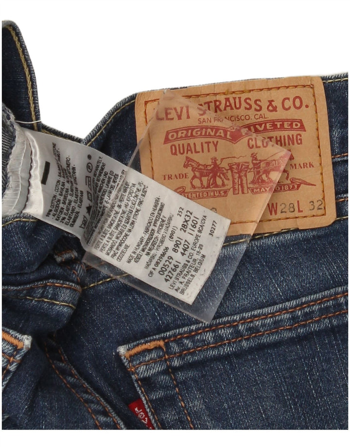 LEVI'S Ženske 529 lepršave traperice W28 L27 Plavi pamuk