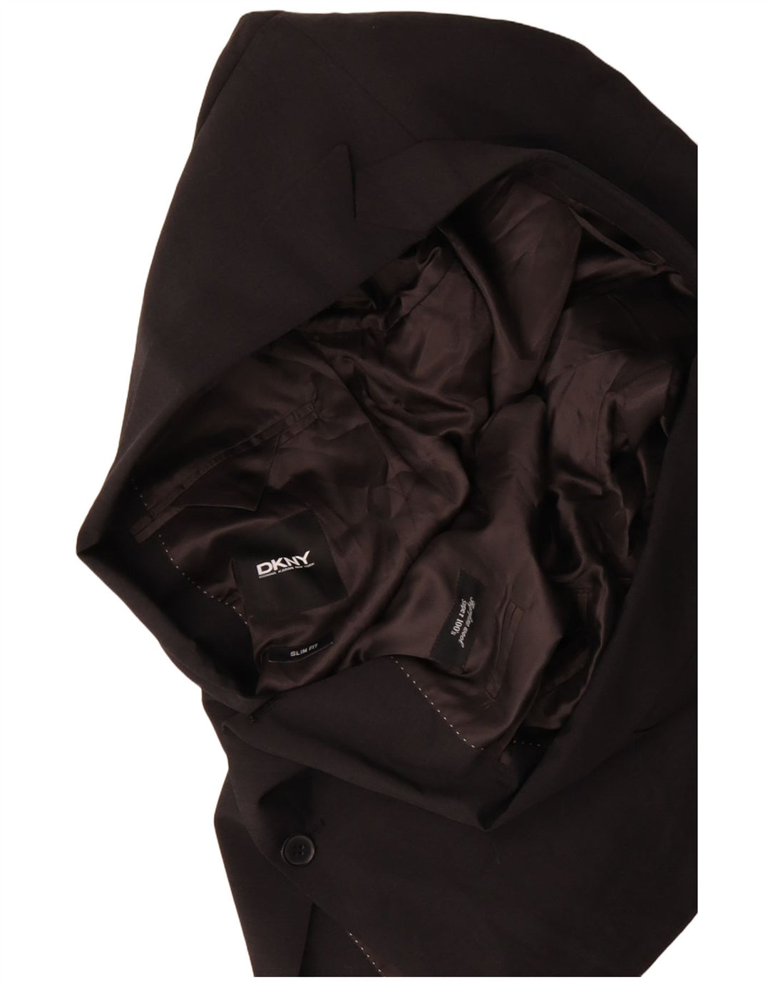 Dkny muška uska jakna sa 2 gumba UK 40 velika smeđa vuna