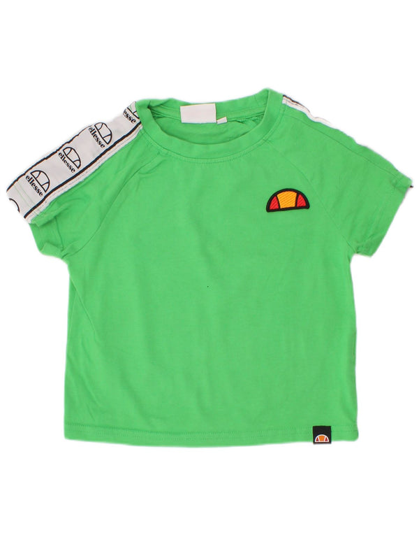 Majica kratkih rukava Ellesse Boys Graphic T-Shirt 3-4 Years Green Colourblock Pamuk