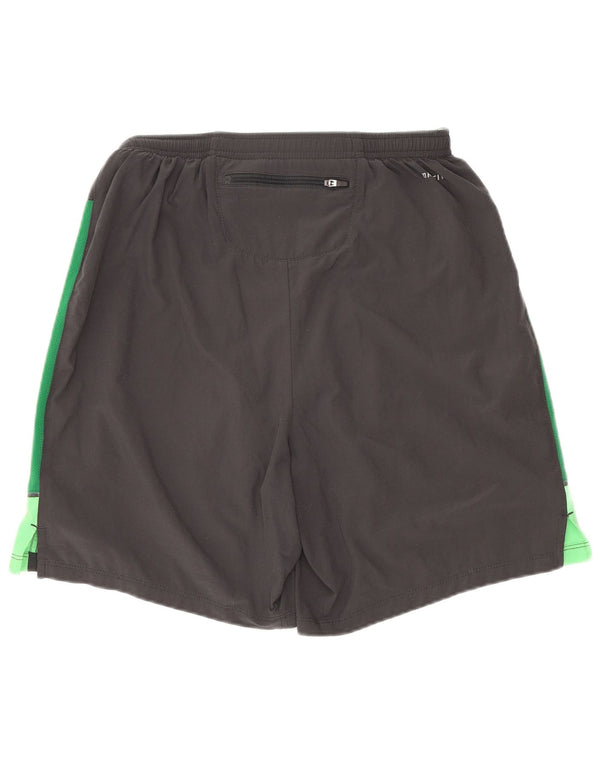 Nike Mens Regular Sport Shorts Small Grey Colourblock Poliester Sports