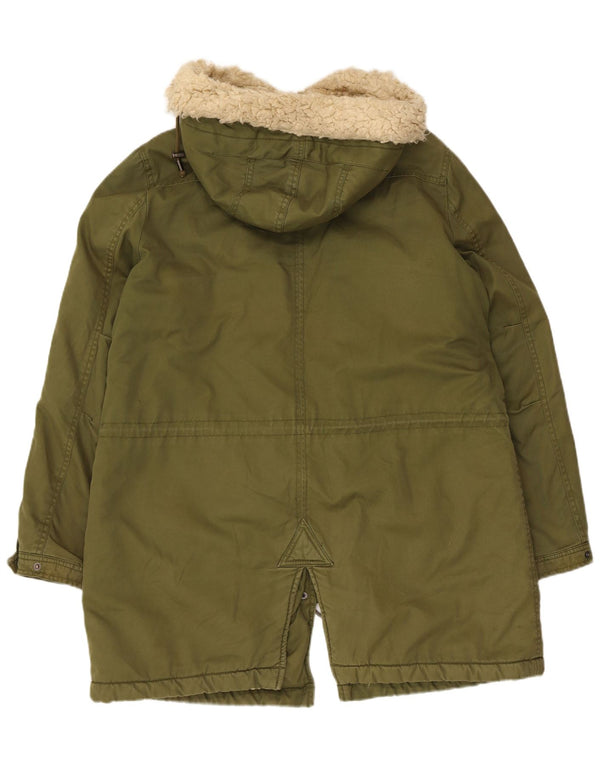 Zara ženska šerpa parka jakna s kapuljačom UK 18 XL kaki