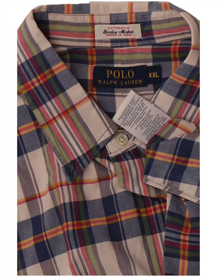 Polo Ralph Lauren muška košulja kratkih rukava 2XL šareni karirani pamuk