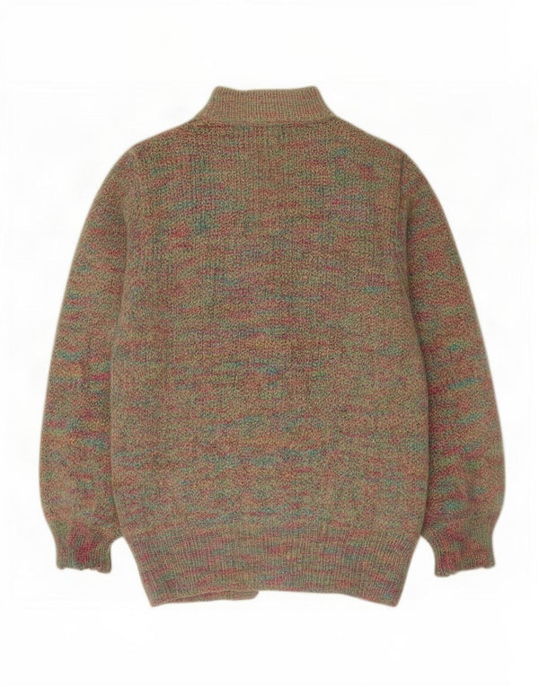Peter Hahn Womens Cardigan Sweater UK 10 Small Multicoloured Classic