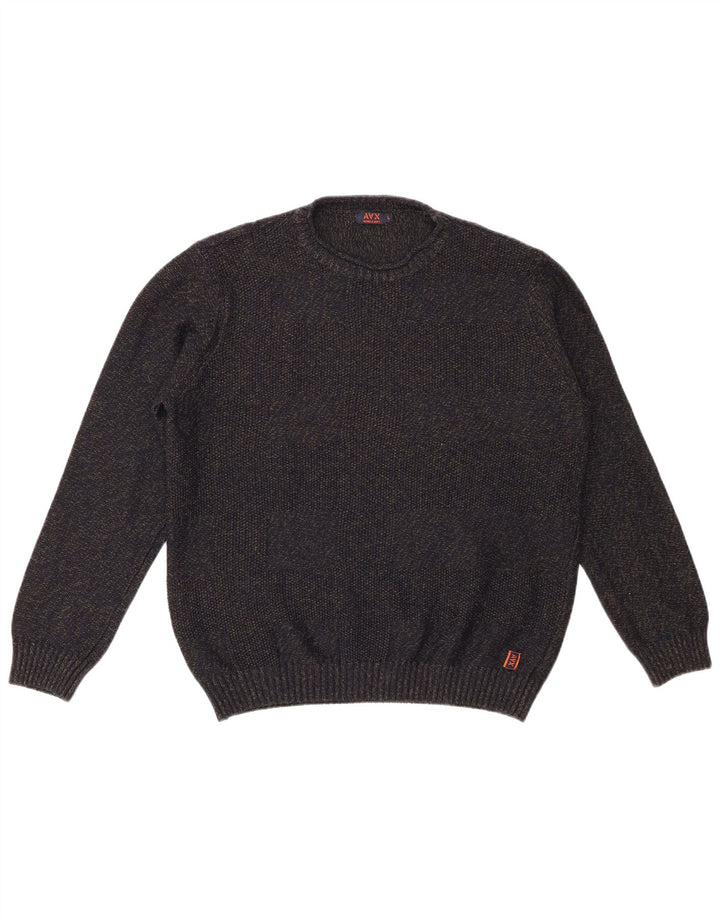 AVIREX ženski džemper s okruglim izrezom UK 16 Veliki tamnoplavi flekasti