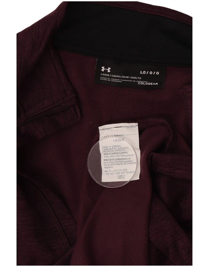 Under Armour Muška Cold Gear Loose Fit Pulover Trenirka Velika Burgundija