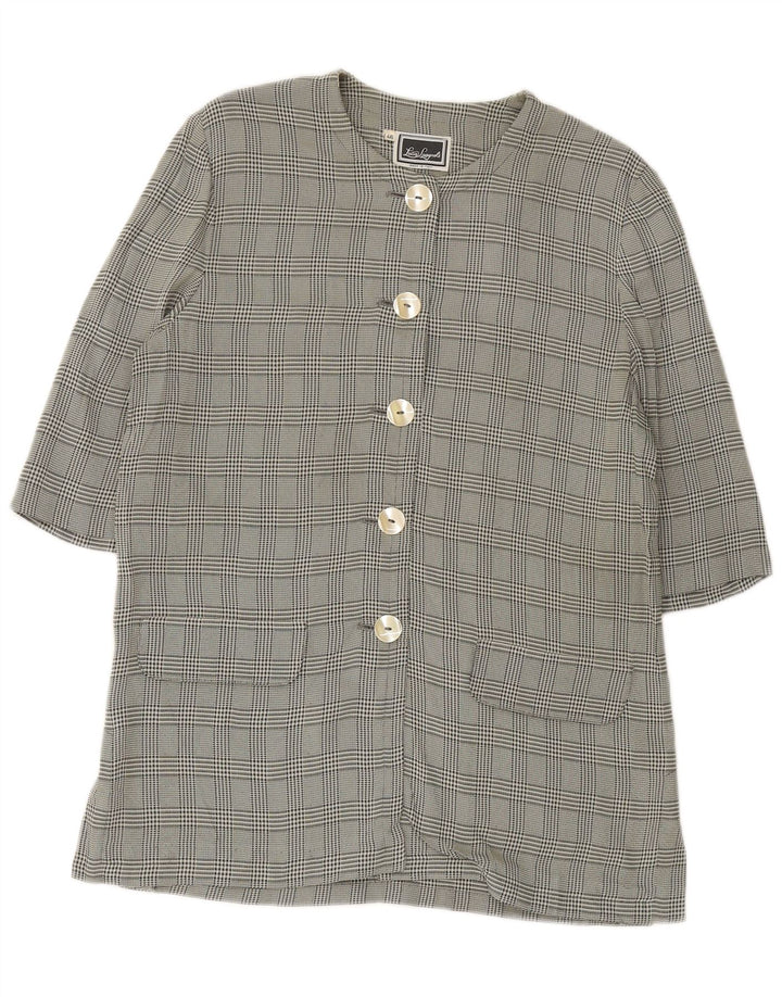 LUISA SPAGNOLI Ženska jakna s 3/4 rukavima IT 46 Veliki zeleni karirani