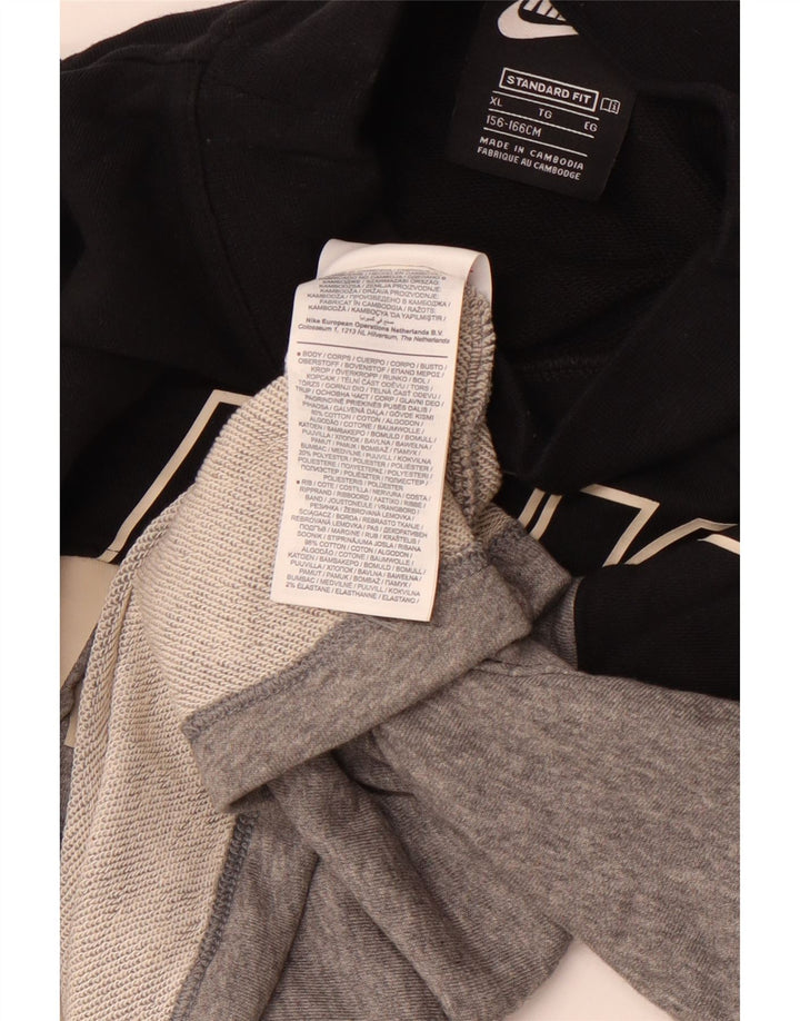 NIKE Ženski džemperi standardnog kroja za djevojčice 13-14 godina XL sivi