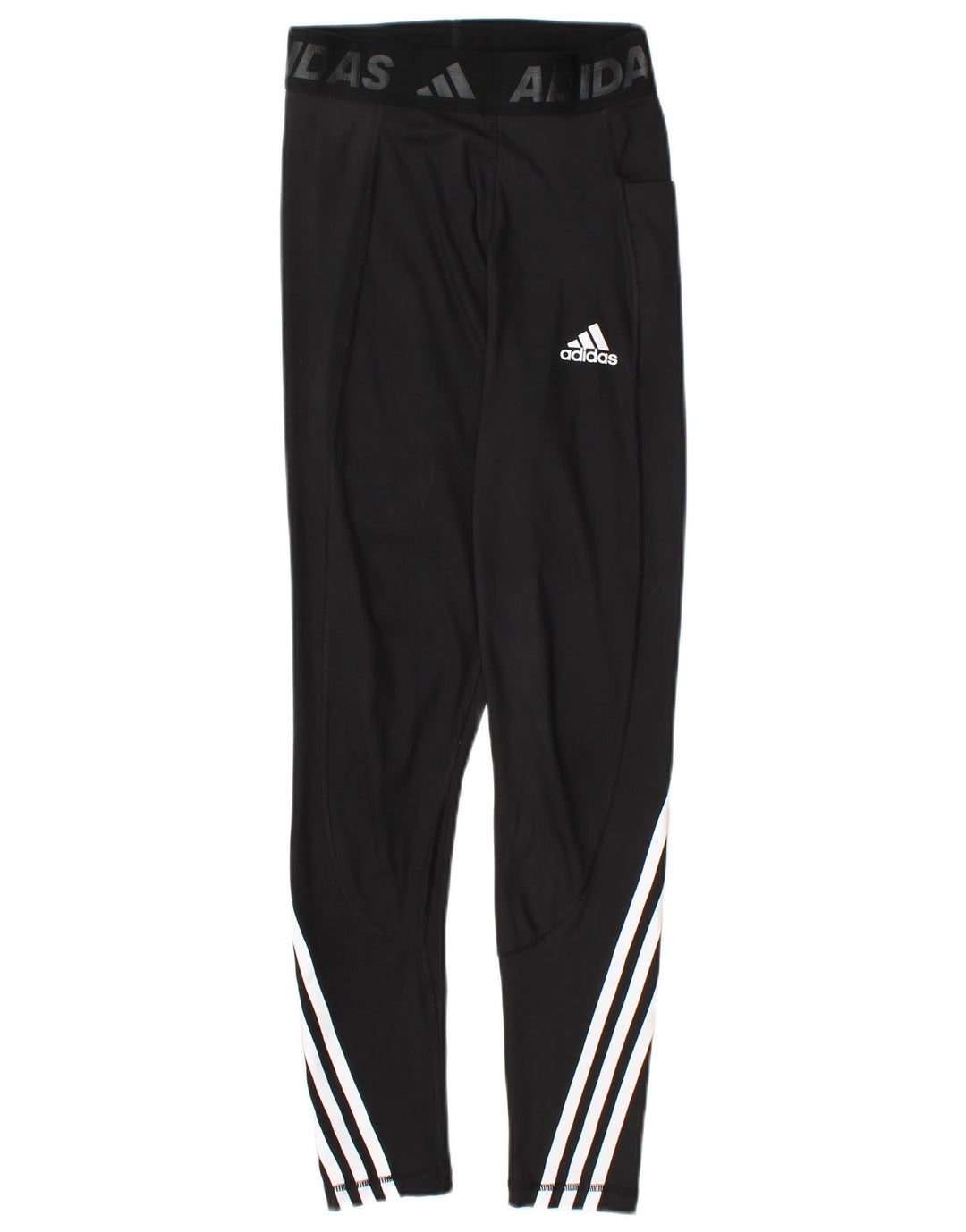 ADIDAS ženske grafičke tajice UK 4/6 XS crni poliester