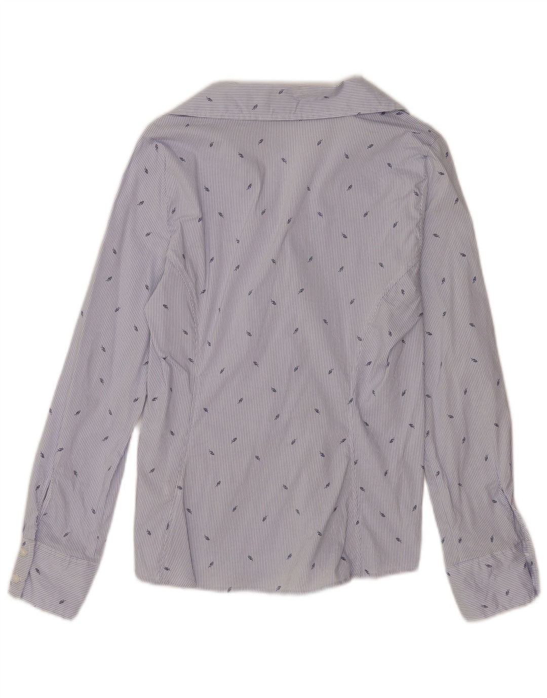 Zara ženska košulja UK 12 pamuk srednje plave pruge