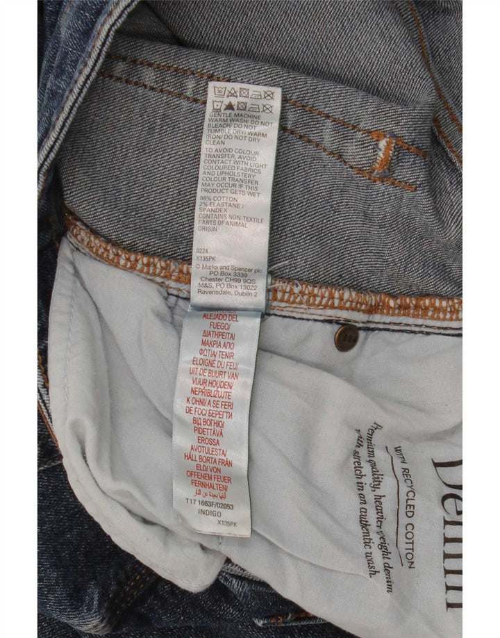 Marks & Spencer muške ravne traperice SW38 L31 plavi pamuk
