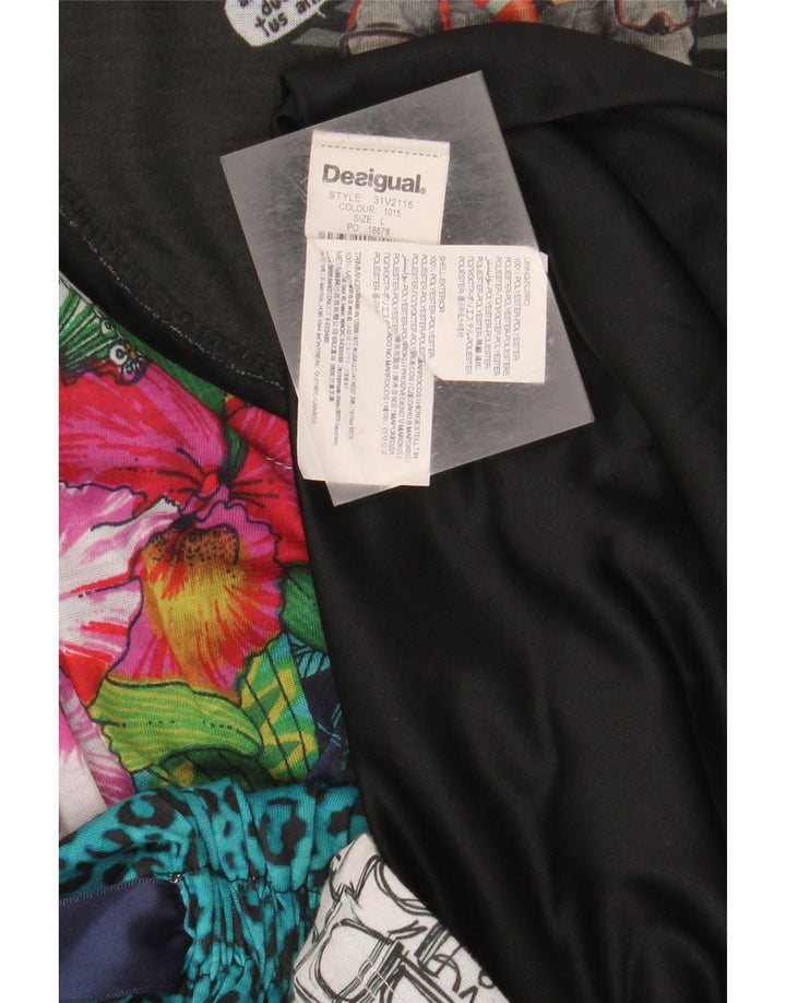 Desigual Ženska Graphic Basic Dress UK 14 Veliki raznobojni poliester