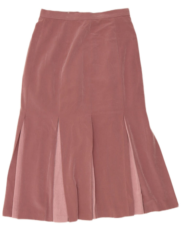Jaques Vert ženska plisirana suknja A-kroja UK 14 Srednje W28 Pink Colourblock