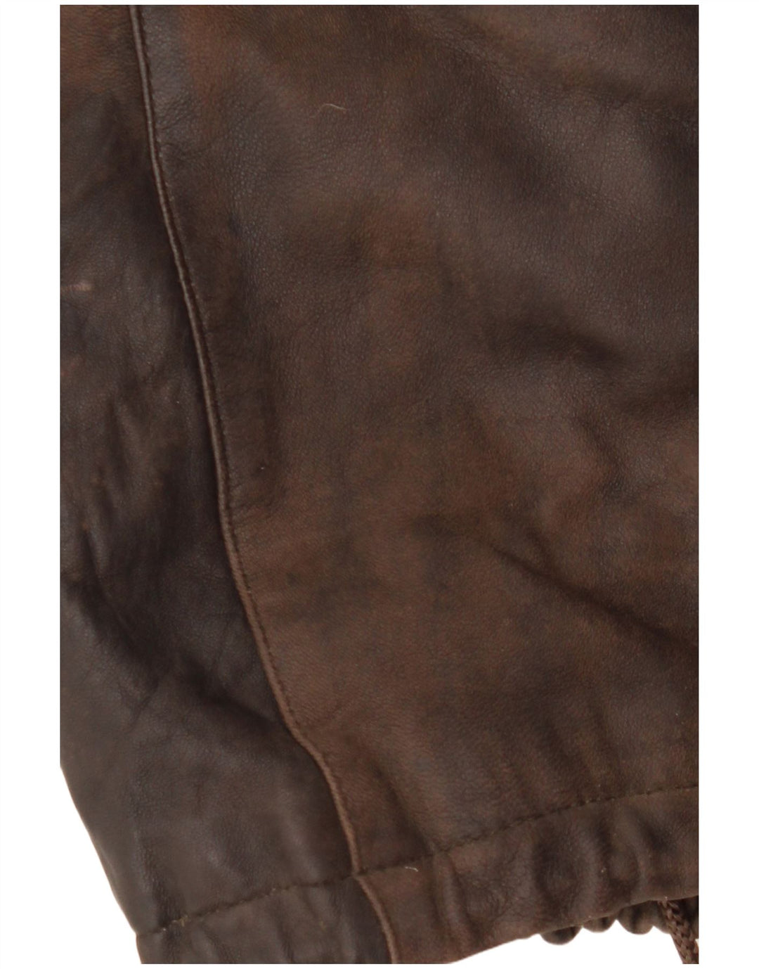 VINTAGE ženski kožni kaput s kapuljačom EU 38 srednje smeđa koža