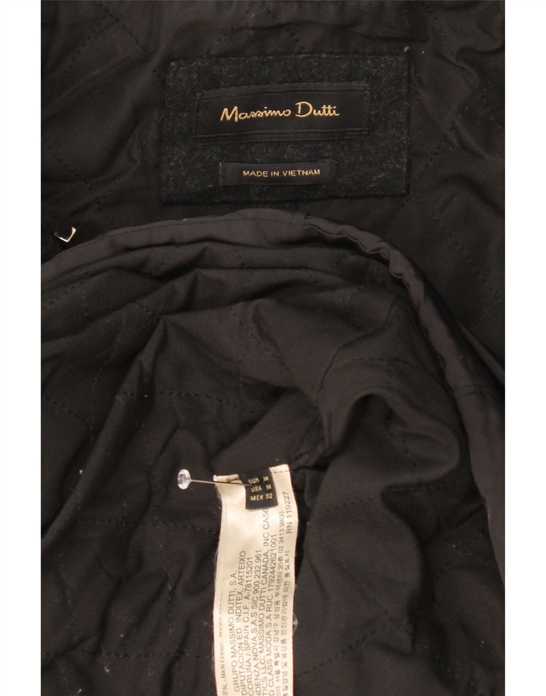 Ženska vjetrovka Massimo Dutti UK 14 srednje tamnoplave boje