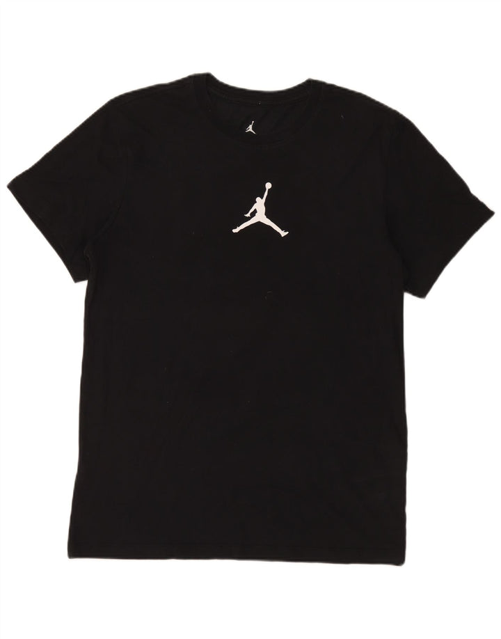 Jordan muška Dri Fit majica kratkih rukava srednji crni pamuk