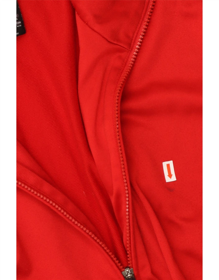 ADIDAS muška trenirka gornja jakna UK 40/42 poliester srednje crvene boje