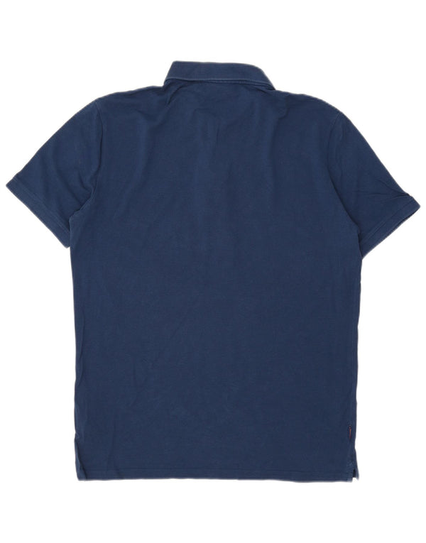 Superdry Mens Polo Shirt XL Navy Blue Cotton
