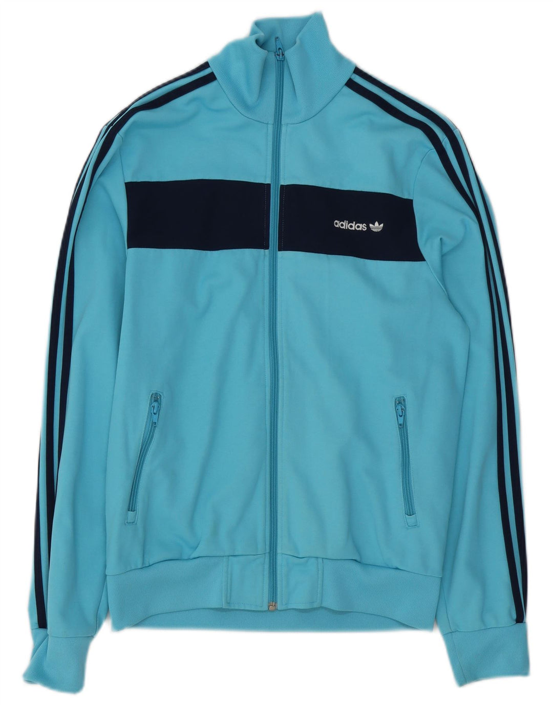 Adidas muška trenirka gornja jakna srednje plave boje, pamuk
