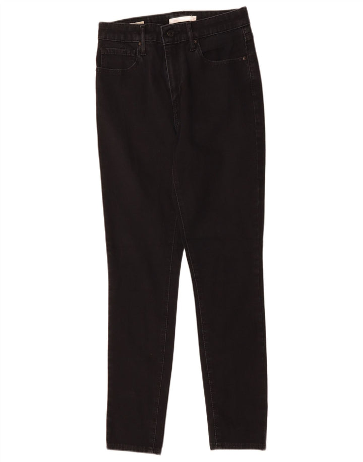 LEVI'S ženske uske traperice visokog struka 721 W28 L28 crni pamuk