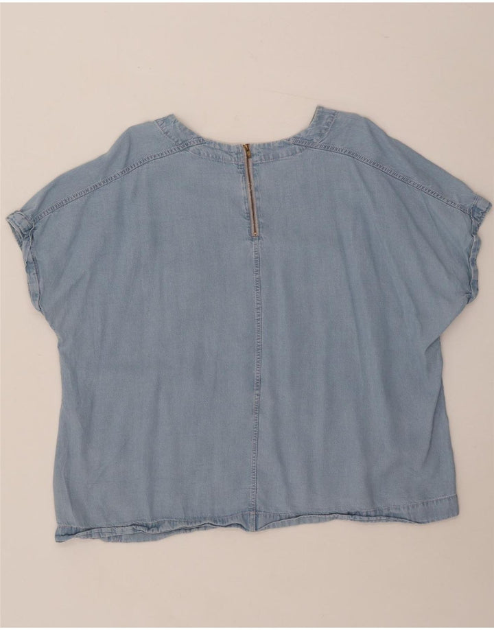 MARKS & SPENCER Ženska traper bluza Top UK 20 2XL Plavi liocel