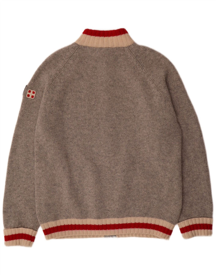 MC NEAL Muški džemper kardigan 2XL siva vunena