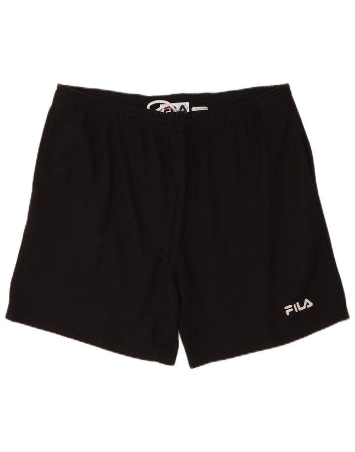 Fila muške sportske kratke hlače srednje crne boje od poliestera
